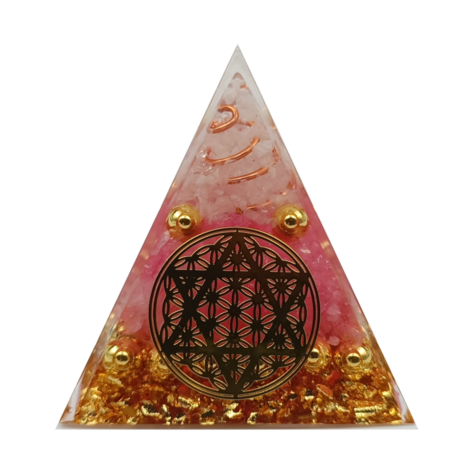 Orgonit Pyramide mit Jutebeutel